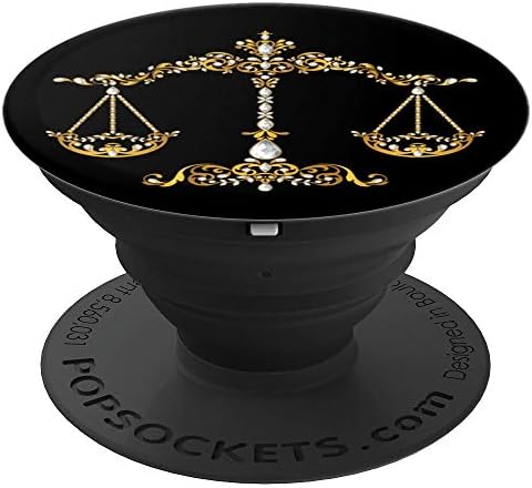 Libra Zodiac Sign Astrology Gift - PopSockets Grip and Stand for Phones and Tablets