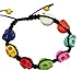 YAZILIND Jewelry Multicolor Howlite Trendy Prayer Adjustable Sugar Skull Bracelet Gift Idea vintage