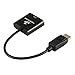 1JUSTLINK DisplayPort DP to VGA Adapter 1080P Gold Plated Converter Male to Female Connector Cable for PC Laptop Desktop Monitor Project