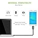 AUAUA Micro USB Cable[3-Packs] 2.1A Fast Charging & High Speed Data Sync,Anti Winding Design,for Android Devices,Samsung, Sony, HTC, Motorola and More (Black 10cm&1.2m&2m)