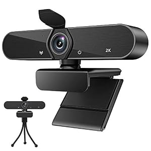 Webcam with Microphone,Full HD 1080P USB Webcam Autofocus 30fps Plug and Play 140 Degree Wide Angle with Privacy Cover…