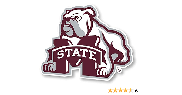 Mississippi State Bulldogs Vinyl Decal Sticker More Colors 4" and Up
