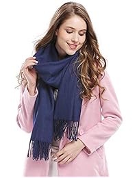 Kate Kasin - Chales de pashmina grandes para mujer con borla 78 - 27 pulgadas