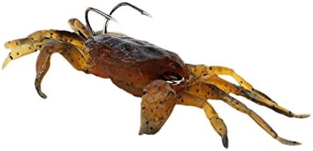 Biback Soft Fishing Bait Simulated Crab Bait 8CM/34.5G with Hook Sea Fishing Bait