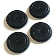 Vital All-Terrain (4 Pack 1-1/4 Inch Black Rubber Flush Mount Hole Plug - Sheet Metal Auto Body Panel