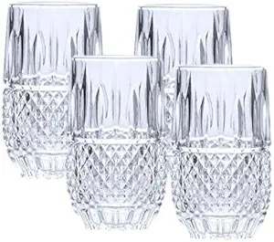 Mikasa Delano Highball Glass, 13oz, Fine Crysrtal, Set of 4