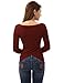 PattyBoutik Women's Boat Neck Ribbed Asymmetrical Sweater