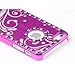 Pandamimi Deluxe Rose Pink Bling Diamond Rhinestone Aluminum Chrome Hard Case Cover for Apple iPhone 5 5G , Screen Protector