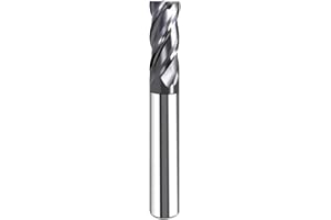 VIERDWIN Carbide Square End Mill - 4 Flute - for Milling Alloy Steels, Hardened Steel, Metal & More – Mill Bits Sets for DIYers & Professionals (3/8" 4T)-1Piece
