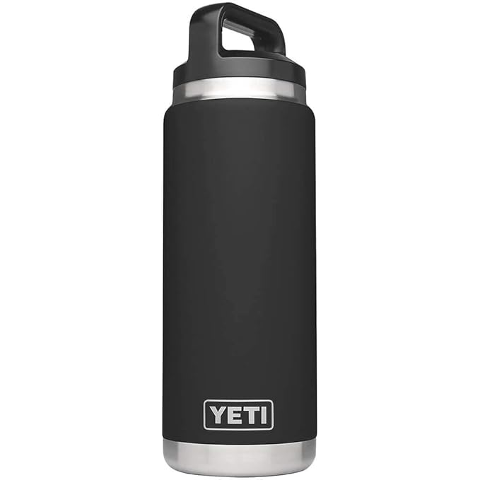 (Black) YETI Rambler 770ml Vacuum Insulated Stainless Steel Bottle