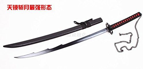 AIT Collectibles s0462 Bleach Ichigo Kurosaki TENSA Zangetsu Zanpakuto Sword BULGED Black 41.1"
