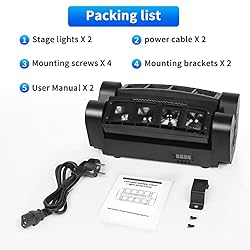 U`King Spider Moving Head Light with 8x10W RGBW