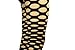 ToBeInStyle Women's Fishnet Slashed Leggings w/Footless Design - One Size - Black