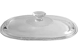 PYREX CorningWare DC1.5C 1-1.75L Fluted Oval Glass Lid