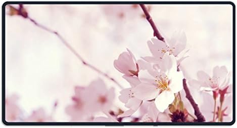 Large Peach Blossom Gaming Mouse Pad Custom Design Mouse Mat Extended XXL Size for Desk,Laptop,Keyboard & More