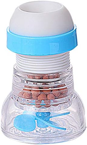 lijunjp Faucet Anti-Splash Shower Head, Negative Ion Mineral Ball, Shower Filter Remove Chlorine Gas Faucet Extender, for Dry Skin and Hair
