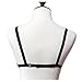 Womens Sexy Goth Harness Strappy Cupless Body Caged Bra,Black,One Size