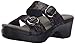 Dansko Women's Sophie Wedge Sandal, Black Stained Glass, 39 EU/8.5-9 M US