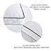White Goose Feather Gusset Pillows, Double Stitching Rhombic Quilting Pattern, Double Thick Cotton Fabric Cover, King Size, 2 Pack