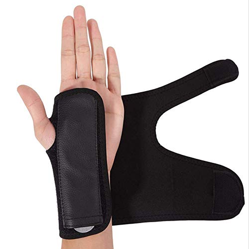 Left Hand Wrist Brace Carpal Tunnel Wrist Support Brace for Men, Women, Tendonitis,Arthritis,Bowling, Sports Injuries Pain Relief-Removable Splint Universal Ergonomic- Adjustable Fits All Size Hands