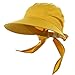 Lemon Yellow Wide Brim Peak Gardening Sun Hat