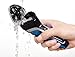 MAX-T 3D Rechargeable 100% Waterproof IPX7 Electric Shaver,Wet & Dry Rotary Shavers for Men Adapter Charger Mens Electric Razors with Pop-up Trimmer, Blue