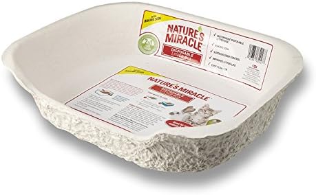 Nature's Miracle Disposable Litter Box with Baking Soda for Odor Reduction, Jumbo, 2 Pack, New