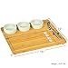 Picnic at Ascot Bamboo Cutting Board for Cheese & Charcuterie - includes 3 Ceramic Bowls, Cheese Knife & Cheese Markers - Patent Pending - Designed & Quality Checked in the USA