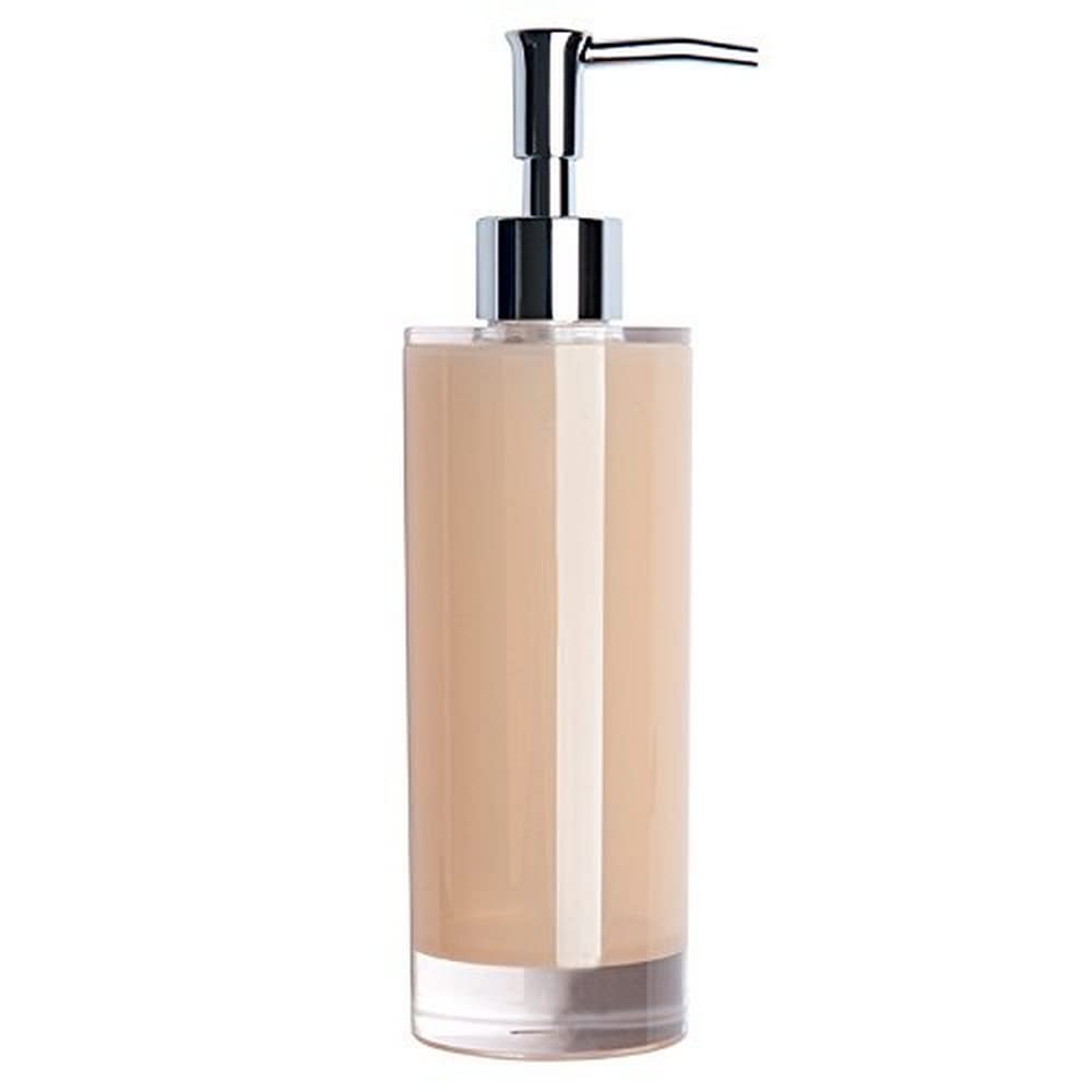 Excelsa Soap Dispenser, Polystyrol, Cream, 6.5 x 6.5 x 22 cm
