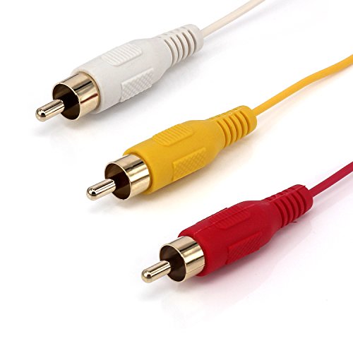 Yeworth 1.8m/6ft HDMI to VGA 3RCA Cable, HDMI Male to VGA Male 3RCA Male Video Audio AV Component Converter Adapter Cable Gold Plated for HDTV Satellite TV, RGB Component Video and most LCD Projectors