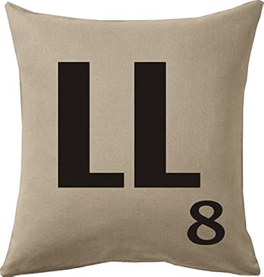 Cojines Con La Letra Ll Imitación Fichas De Scrabble O