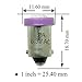 HYUGA PA 10PCS #1893#44#47#756#1847 BA9S 1SMD LED Bayonet Pinball Machine Light Bulb Purple-6.3V