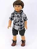 Grey and Black Boy Outfit for 18 inch Dolls