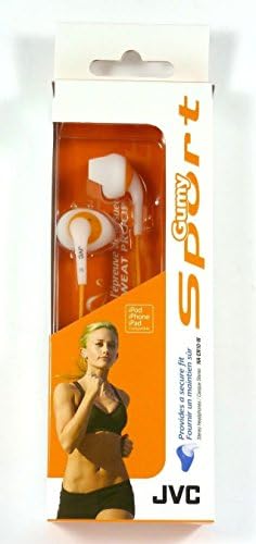 Esaska(TM) HAEN10-W-K JVC Gumy Sport Sweatproof &amp; splashproof Earbuds/Earphones (White)