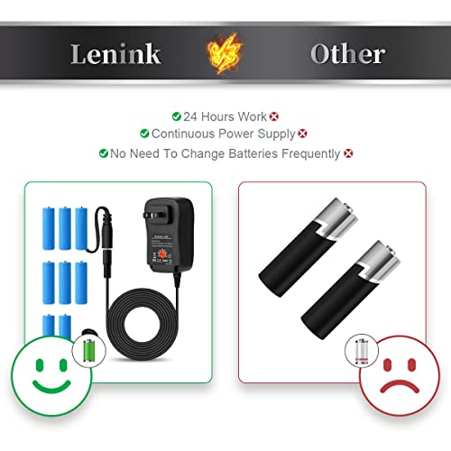 Lenink Adjustable AC Power Supply Adapter Kit for AA Battery, Replace