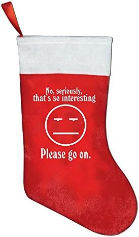 No Seriously That's So Interesting Christmas Stocking Holders Red Needlepoint Personalized Gifts Decorate Toys