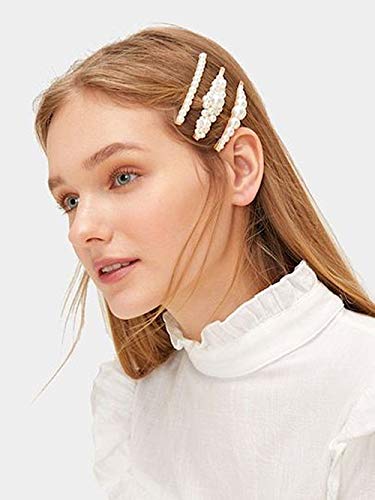 Pearl Hair Clips for Women Girls Acrylic Resin Hair Barrettes Fashion Korean Style Hair Hairpins Headwear Styling Tools Hair Accessories (20 PCS) - Thumbnail 4