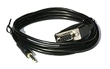 Relper-Lineso DB9Pin Female To DC3.5mm Serial Cable-6 Feet Black