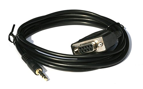 Relper-Lineso DB9Pin Female To DC3.5mm Serial Cable-6 Feet Black