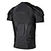 Zicac Men's Sports Shock Rash Guard Compression Padded Shirt Soccer Basketball Protective Gear Chest Rib Guards