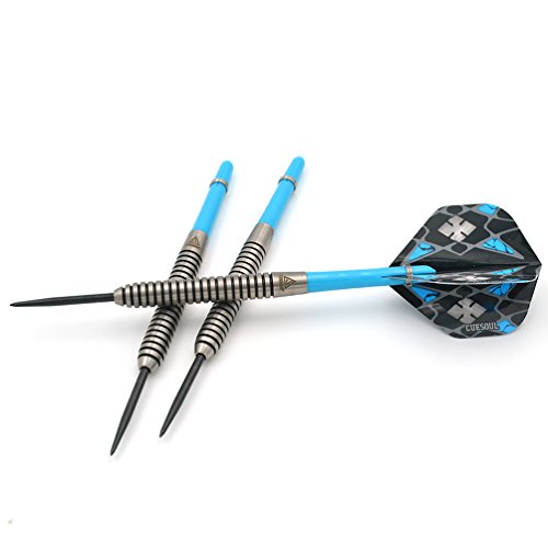 Black Scorpion CUESOUL 90% Tungsten Steel Tip Darts Set 18/20/24/25 Grams with Slim Dart Case (C2103)