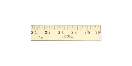 Amazoncom Charles Leonard Wooden Yardstick Ruler Inches