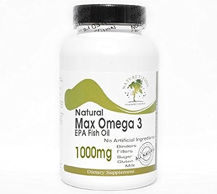 Amazon.com: Natural MAX Omega 3 Epa Aceite de Pescado 1000 mg 200 Cápsulas  ~ – sin aditivos ~ naturetition Suplementos: Health \u0026 Personal Care