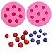 Huaifu Xiaolajiao Blueberry Respberry Molds for Cupcakes Topper Fondant Cake Decorating Ice Cube Baking Tools Chocolate Candy Making Mould 2 packs Icecube Silicone Molds