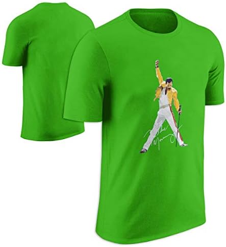 WPAD Men's Queen Band Freddie Mercury Autograph Sign T-shirt