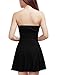 Allegra K Women's Sexy Strapless Party Dress Sweetheart Neck Sleeveless Summer Mini Dresses Small Black