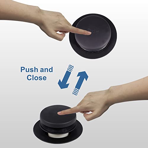 Black Tub Drain TipToe Tub Trim Set Conversion Kit Assembly, Hidrop