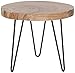 East at Main Phillip Brown Teakwood Accent Table, (22x22x19)