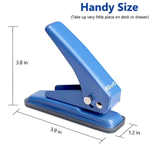 Metal Hole Punch Single Hole Puncher, Low Force, 20 Sheets Punch