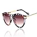 CoWalker® Large Frame Round Face Sunglasses Uv Protected Summer Eye Glasses